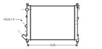 renault RADIATEUR 1,8 & 2,0 zonder AIRCO O 43002164