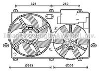 peugeot Koelventilatorwiel