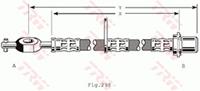 Bremsschlauch Vorderachse links TRW PHD203