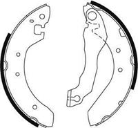 Bremsbackensatz Hinterachse ABS 8631