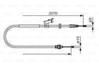 BOSCH Handbremsseil 1 987 482 133 Bremsseil,Seilzug Feststellbremse FORD,S-MAX WA6,GALAXY WA6