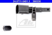 ATE ABS Sensor 24.0711-5401.3 Drehzahlsensor,Raddrehzahl Sensor VW,AUDI,SKODA,TIGUAN 5N_,PASSAT Variant 365,GOLF VII 5G1, BE1