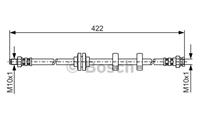 BOSCH Bremsschläuche 1 987 476 346 Bremsschlauch ALFA ROMEO,147 937,156 932,GT 937