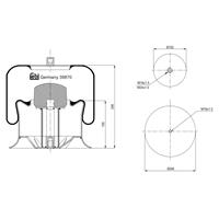 Veerbalg, luchtvering FEBI BILSTEIN 39870