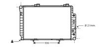 mercedes-benz RADIATEUR BENZINE 2.4 AT met AIRCO 95+