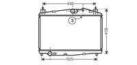 RADIATEUR MAZDA 2 1.4/1.6CDVi MT 07