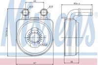 NISSENS Ölkühler 90650 Ölkühler, Motoröl PEUGEOT,CITROËN,206 Schrägheck 2A/C,206 CC 2D,307 SW 3H,307 CC 3B,407 SW 6E_,307 3A/C,206 SW 2E/K