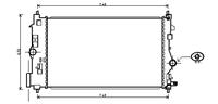 opel Radiateur Astra J 17td/20td 09-