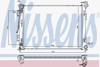 Radiator, motorkoeling NISSENS 675055