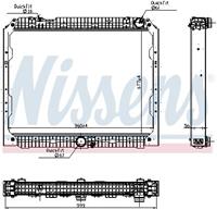 Kühler, Motorkühlung Nissens 627003