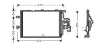 opel AIRCO CONDENSOR 1.7 Diesel tot03