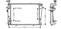 hyundai RADIATEUR TUCSON 27i AT +/zonder AIRCO 04-