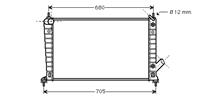 Radiateur Saab 9-5 20/23 At 05-