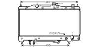 toyota RADIATEUR BENZINE 2.0