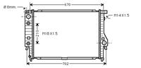 bmw Radiateur Benzine 530 At -88