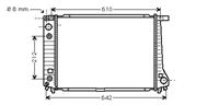 bmw Radiateur Benzine 530 At 88-91