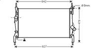 vanwezel VAN WEZEL Kühler, Motorkühlung FORD 18002405 6C118005CD,1383317,6C118005CC Kühler,Wasserkühler,Autokühler,Motorkühler