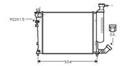 citroen RADIATEUR 14 zonder AIRCO O