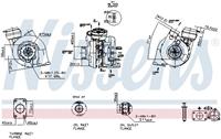 Turbocharger NISSENS 93175