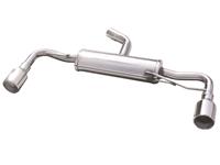100% RVS Dubbele Sportlaat Volkswagen Scirocco 2.0 R TSi DSG (265pk) 2010- Links/Rechts 102mm