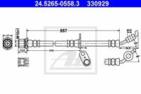 Bremsschlauch Vorderachse links ATE 24.5265-0558.3