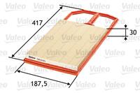 Valeo Luftfilter 585095  VW,SKODA,SEAT,GOLF IV 1J1,LUPO 6X1, 6E1,GOLF IV Variant 1J5,POLO 6N2,POLO 6N1,BORA 1J2,NEW BEETLE 9C1, 1C1,BORA Kombi 1J6