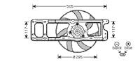 renault KOELVENTILATOR COMPLEET -6/01 zonder AIRCO