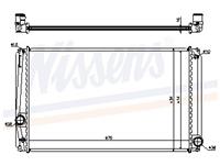 Kühler, Motorkühlung Nissens 64678A