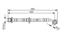 Bremsschlauch Vorderachse links Bosch 1 987 481 561