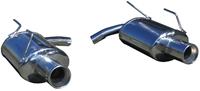 100% RVS Dubbele Sportlaat Honda S2000 2.0 1999- Links/Rechts 102mm