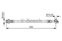 BOSCH Bremsschläuche NISSAN 1 987 481 435 BH1323,46210JD610 Bremsschlauch