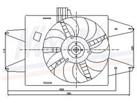 Ventilator, motorkoeling NISSENS 85126