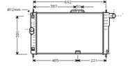 daewoo RADIATEUR DAEW ESPERO MT +/zonder AIRCO 94-99