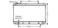 ssangyong Radiateur Korando/musso 97-