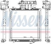 Radiator, motorkoeling NISSENS 606224