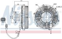 Kupplung, Kühlerlüfter Nissens 86164
