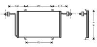 opel AIRCO CONDENSOR 2.8 DTi