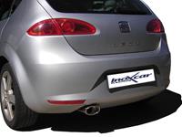 100% RVS Sportuitlaat Seat Leon 1P 1.6 (102pk) 2005- 120x80mm Oblique