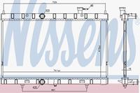 Kühler, Motorkühlung Nissens 68789
