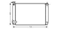 RADIATEUR Lexus RX400H 3.3 AT 05-