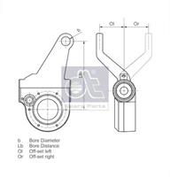 dtspareparts Remhefboom, remsysteem DT 4.66481