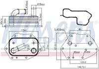 Ölkühler, Motoröl | NISSENS (90808)