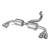 100% RVS Dubbele Sportlaat Audi A1 (8X) S1 2.0 TFSI 231pk Quattro Sportback 2014- 2x80mm Racing