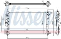 Kühler, Motorkühlung Nissens 61707