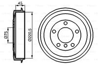 Bremstrommel | BOSCH (0 986 477 043)