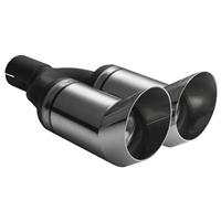 Ulter Sport Uitlaatsierstuk - Dubbel Rond DTM Race Diameter 80mm - Lengte 260mm - Montage 50mm