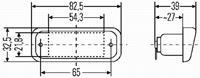 HELLA Kennzeichenleuchte 2KA 005 049-011