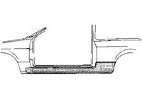 opel PLAATWERKDEEL KADETT D 79-84 DORPEL 2-deurs 3727101