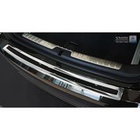 RVS AchterbumperprotectorDeluxe' BMW X6 F16 2014- Chroom/Zwart Carbon