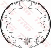 Bremsbackensatz, Feststellbremse Hinterachse TRW GS8430